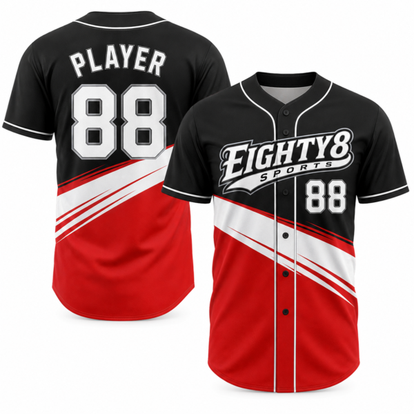 Vortex Baseball Jersey by Eighty8 Sports, main view