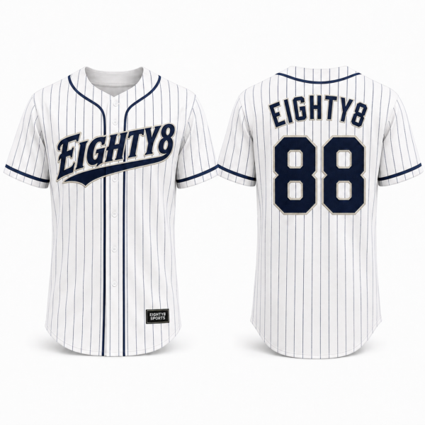 Full-Button Baseball Jersey by Eighty8 Sports, main view