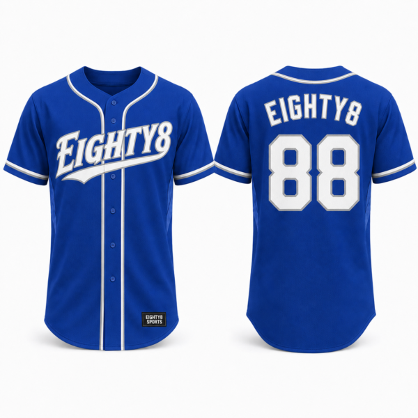Storm Baseball Jersey by Eighty8 Sports, main view