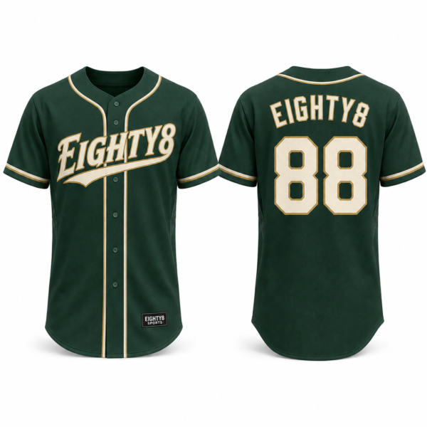 Raptor Baseball Jersey by Eighty8 Sports, main view